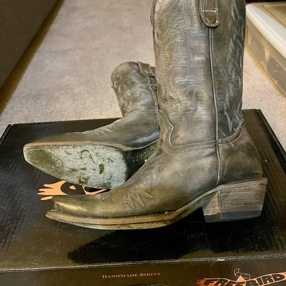 Freebird Wilson Leather Heeled Boots - Picture 4 of 7
